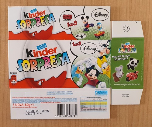 Kinder ferrero italia tri - tri, pack