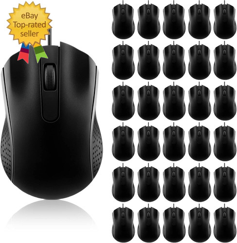 Confezione mouse cablato - 30,